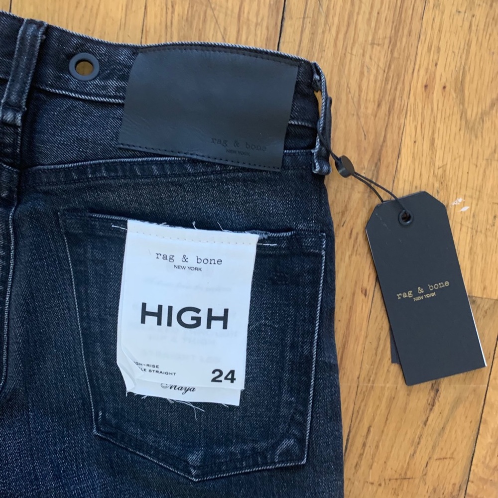 Rag & bone black denim NWT